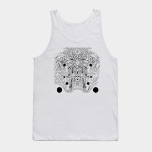 hell lord mictlan ecopop Tank Top